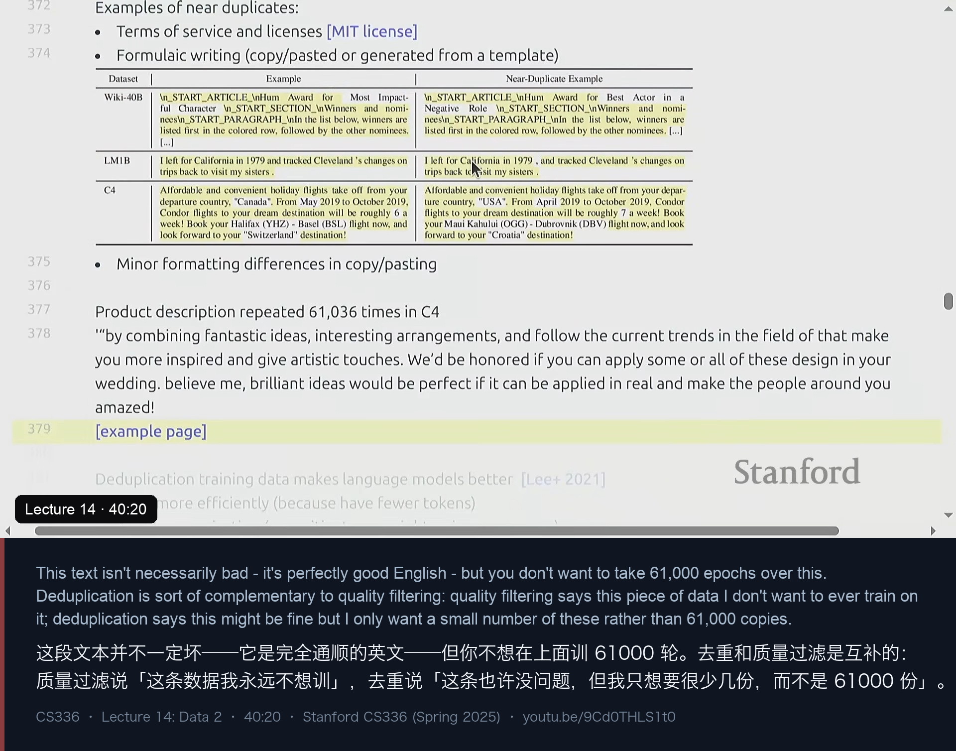 图 11｜C4 里重复 61036 次的产品文案：不是坏数据，但不能训 61036 遍